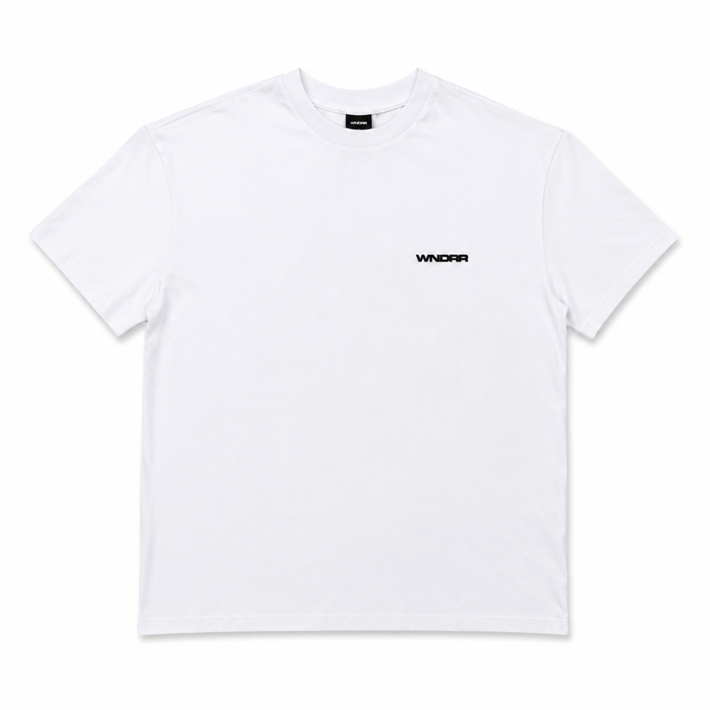 WNDRR Refrain Box Fit Tee - White