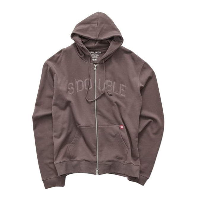 S / DOUBLE Marty Terry Zip Hood - Ash