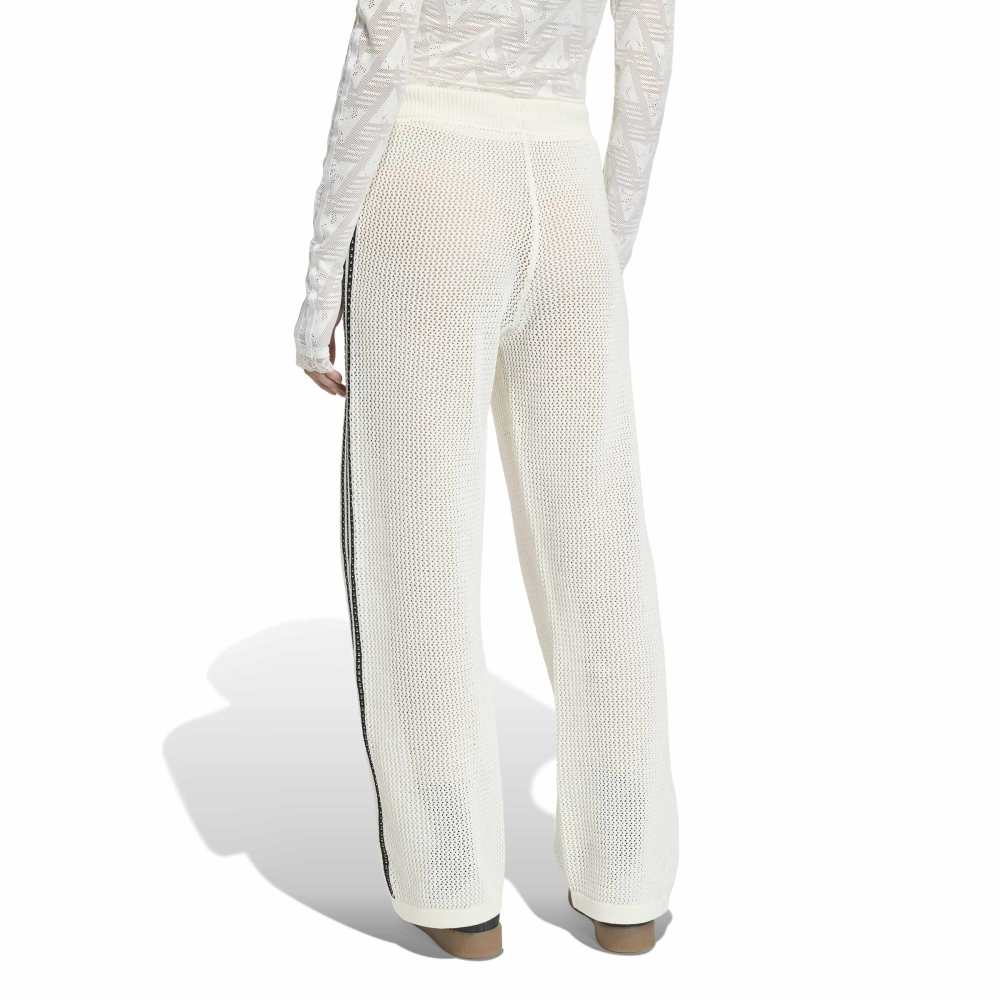 adidas Womens Knitted Crochet Track Pant - Off White