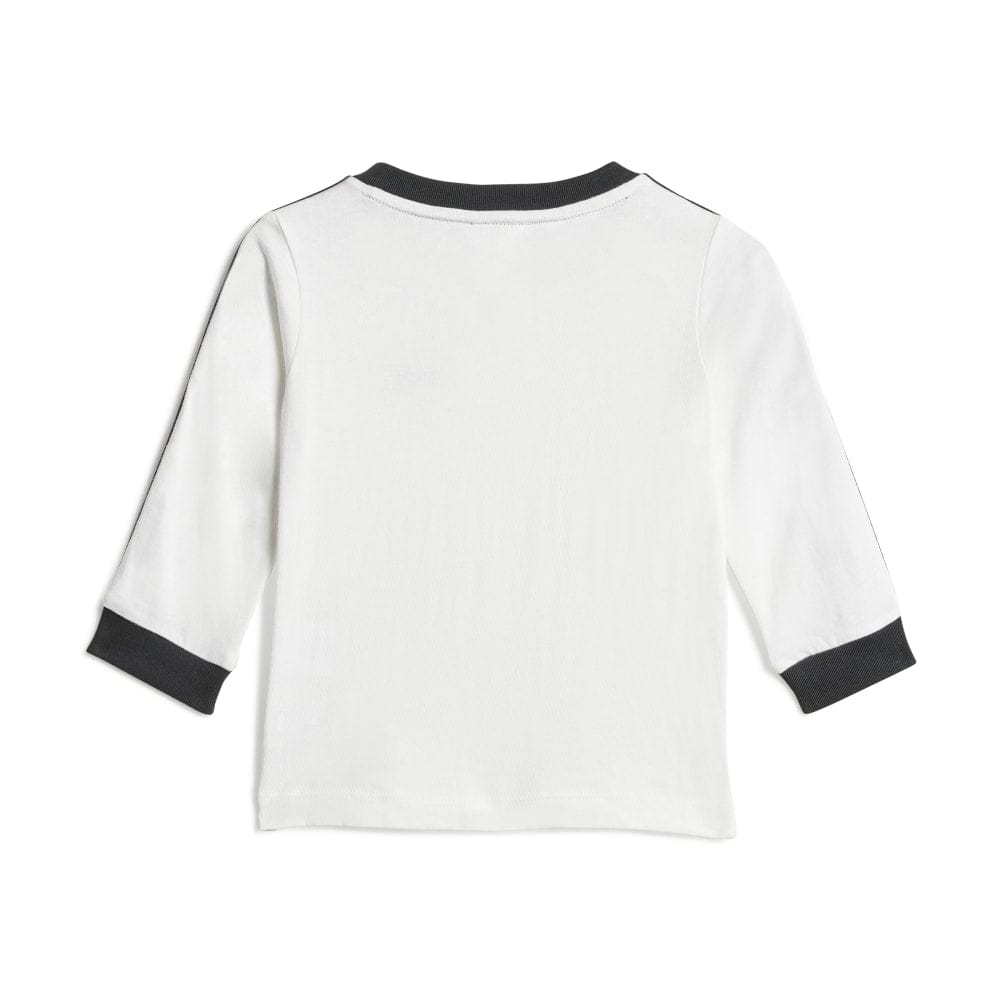 adidas Infants Denim Long Sleeve Tee Set - White