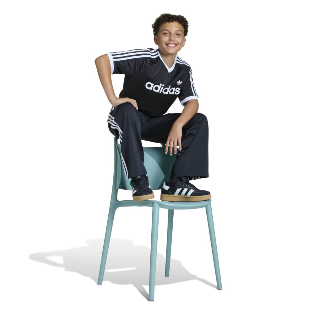 adidas Kids Loose Jacquard Track Pants - Black