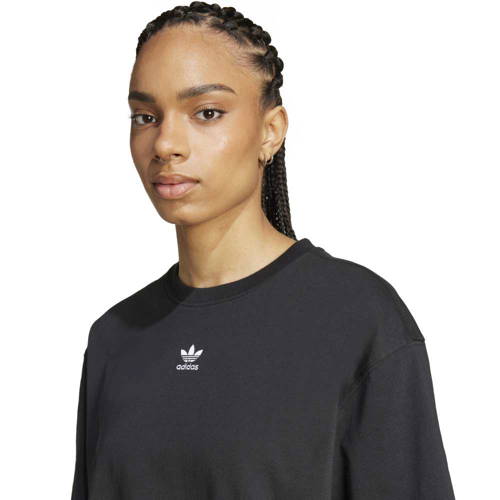 adidas Womens Essentials Crop Tee - Black