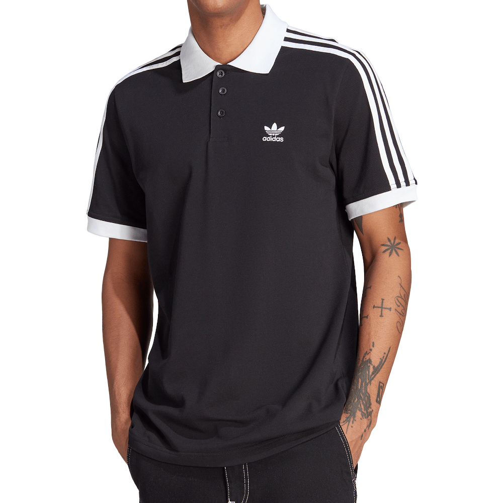 adidas 3-Stripe Polo - Black