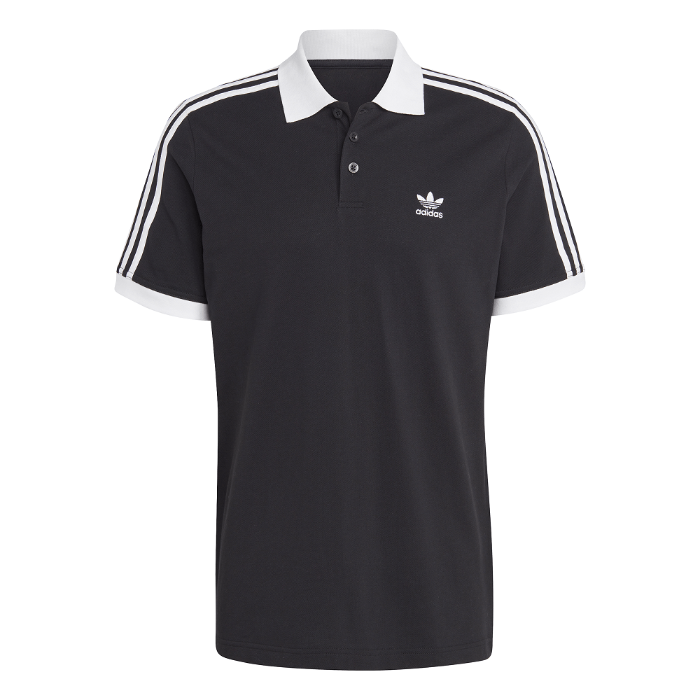 adidas 3-Stripe Polo - Black