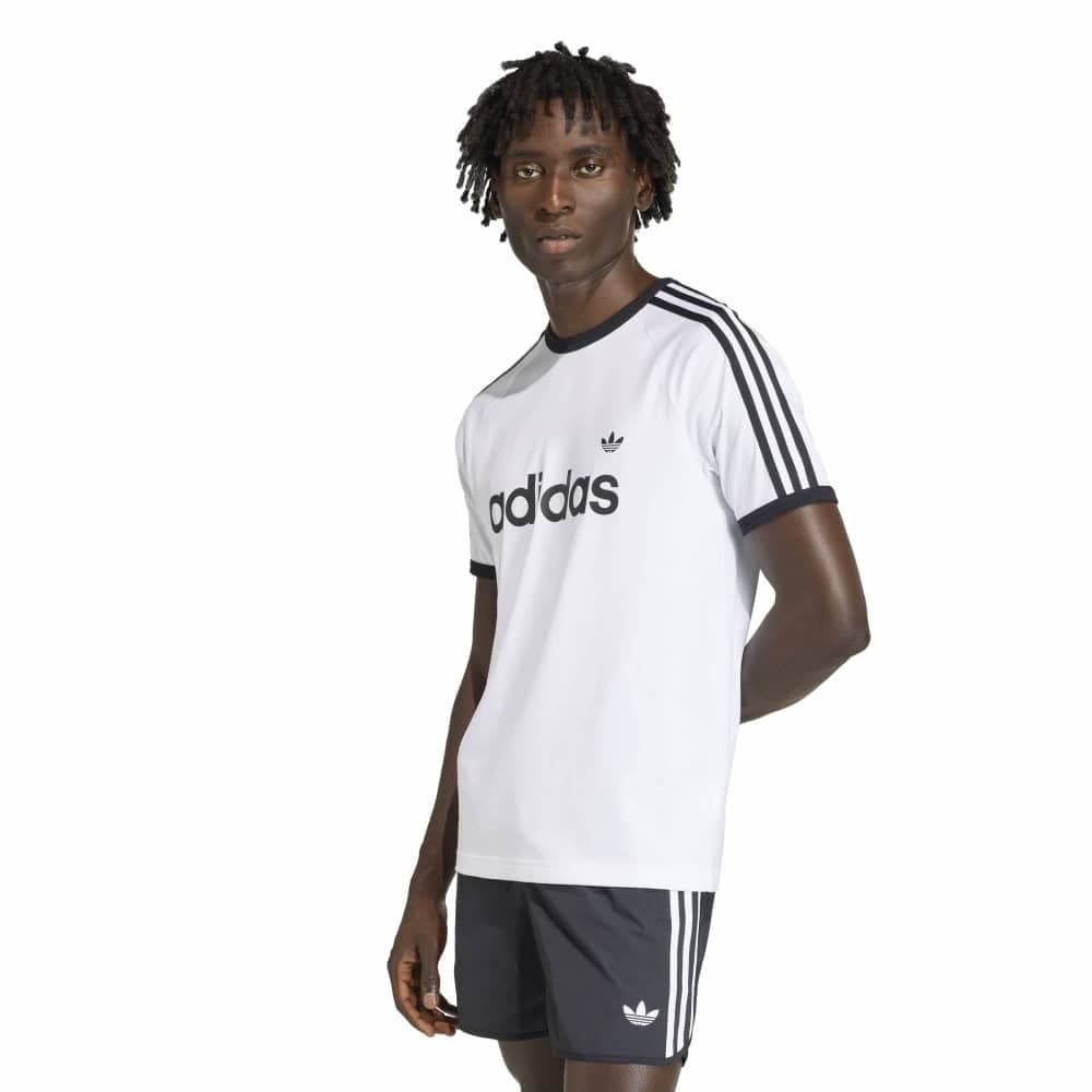 Adidas 3-Stripes Slim Ringer T-Shirt - White