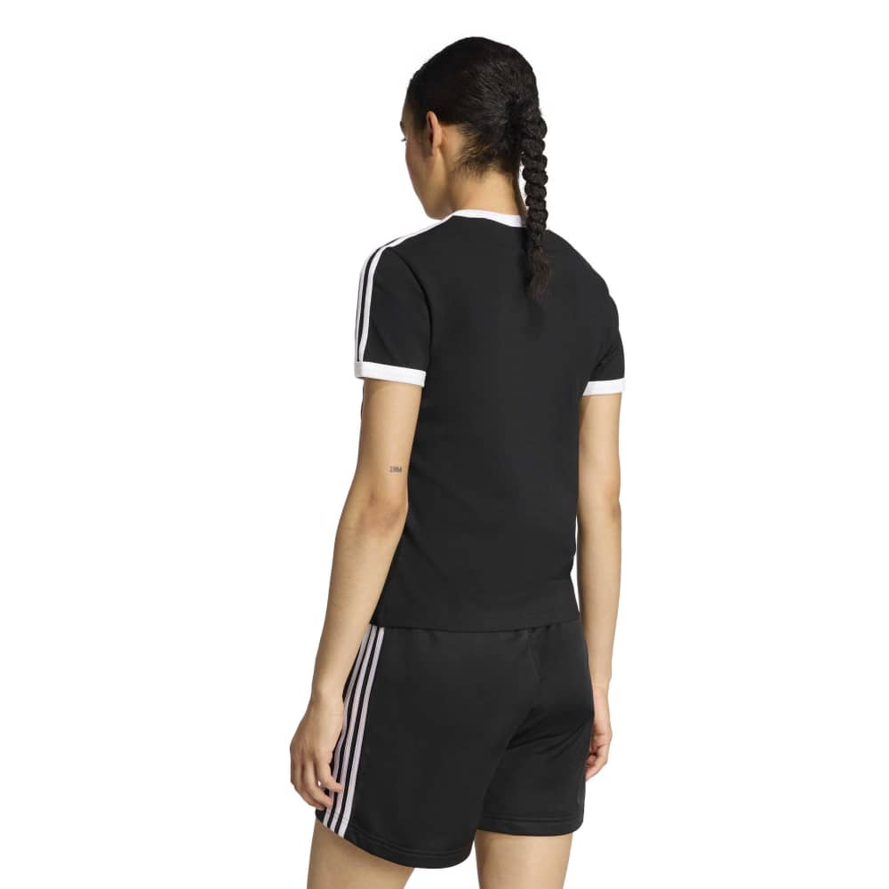 adidas 3-Stripes Slim Tee - Black