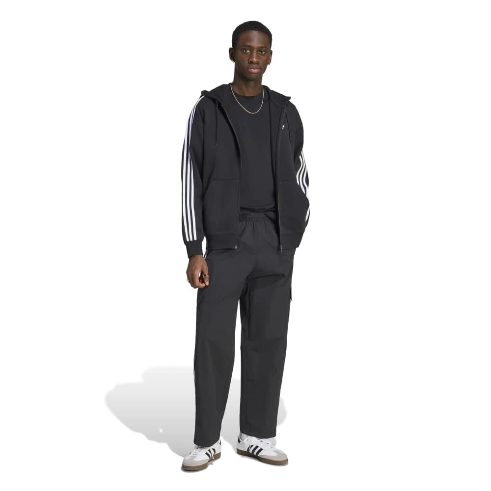 Adidas Adicolor Oversize Full-zip Hoodie - Black