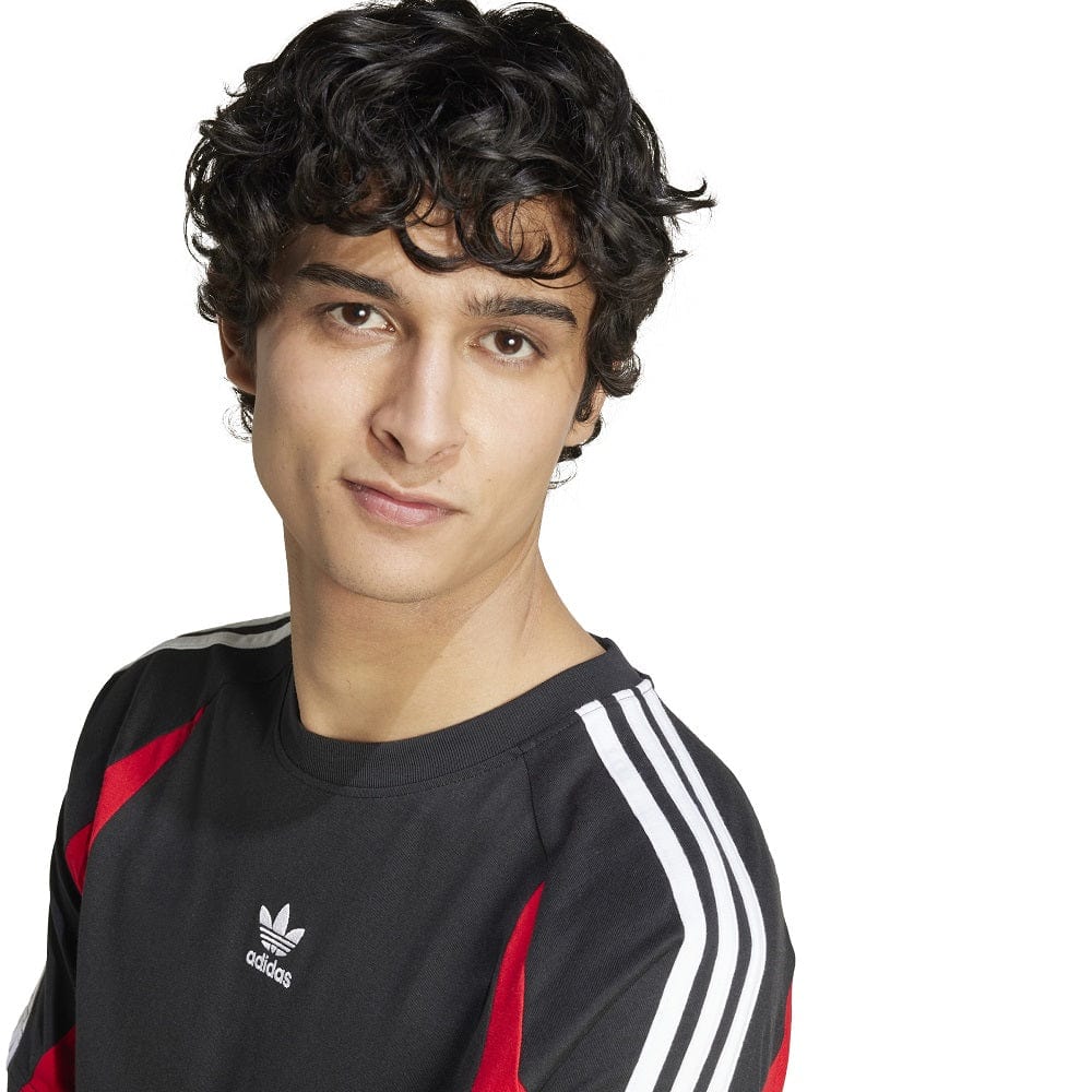 adidas Archive Tee - Black / Better Scarlet