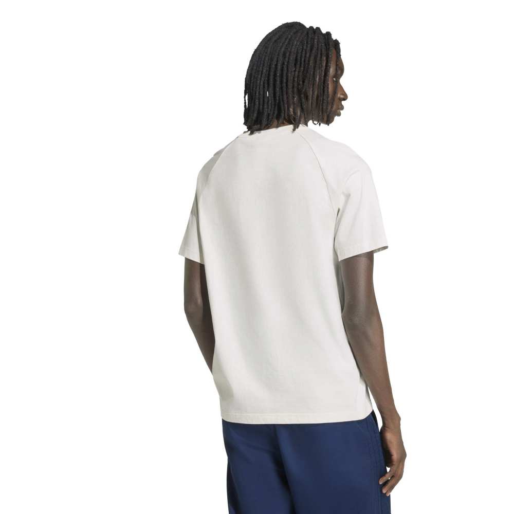 Adidas Chest Stripes Tee - Cloud White