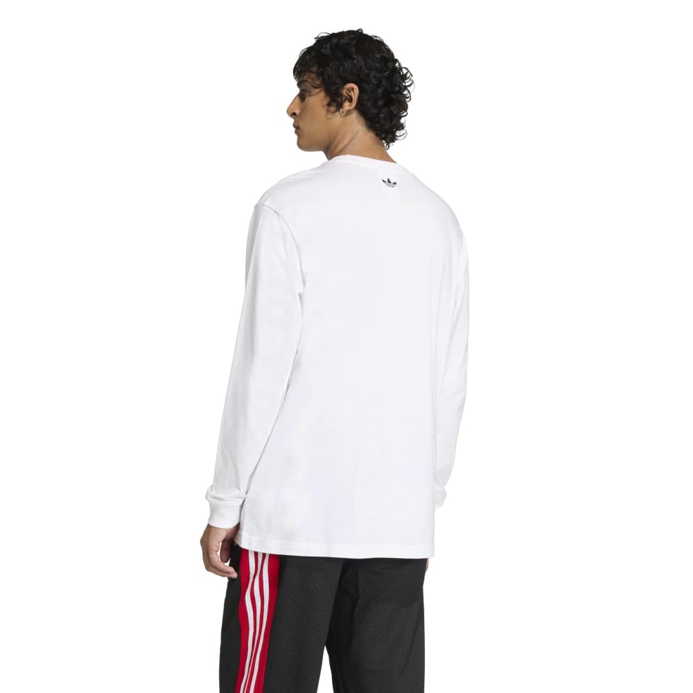 adidas GFX Long Sleeve Tee - White