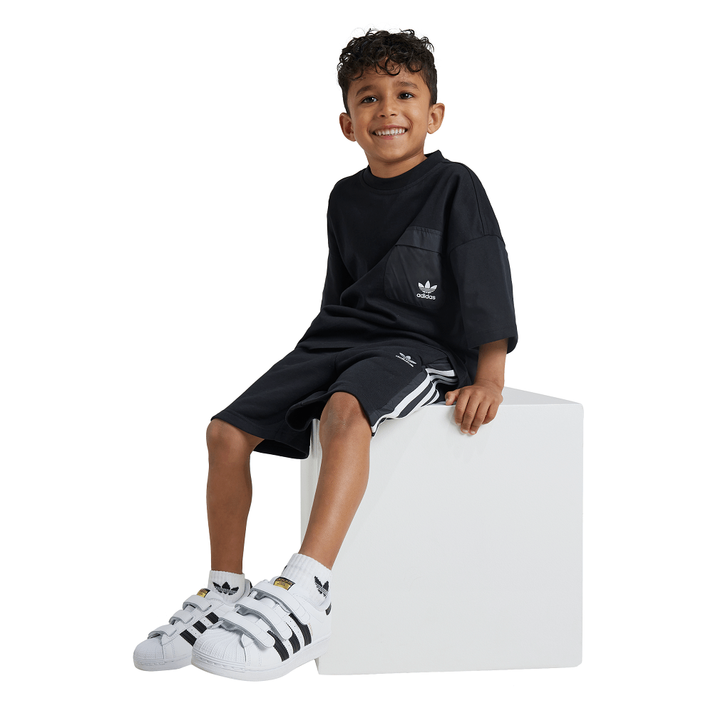 adidas Childrens Adicolor Short Tee Set - Black