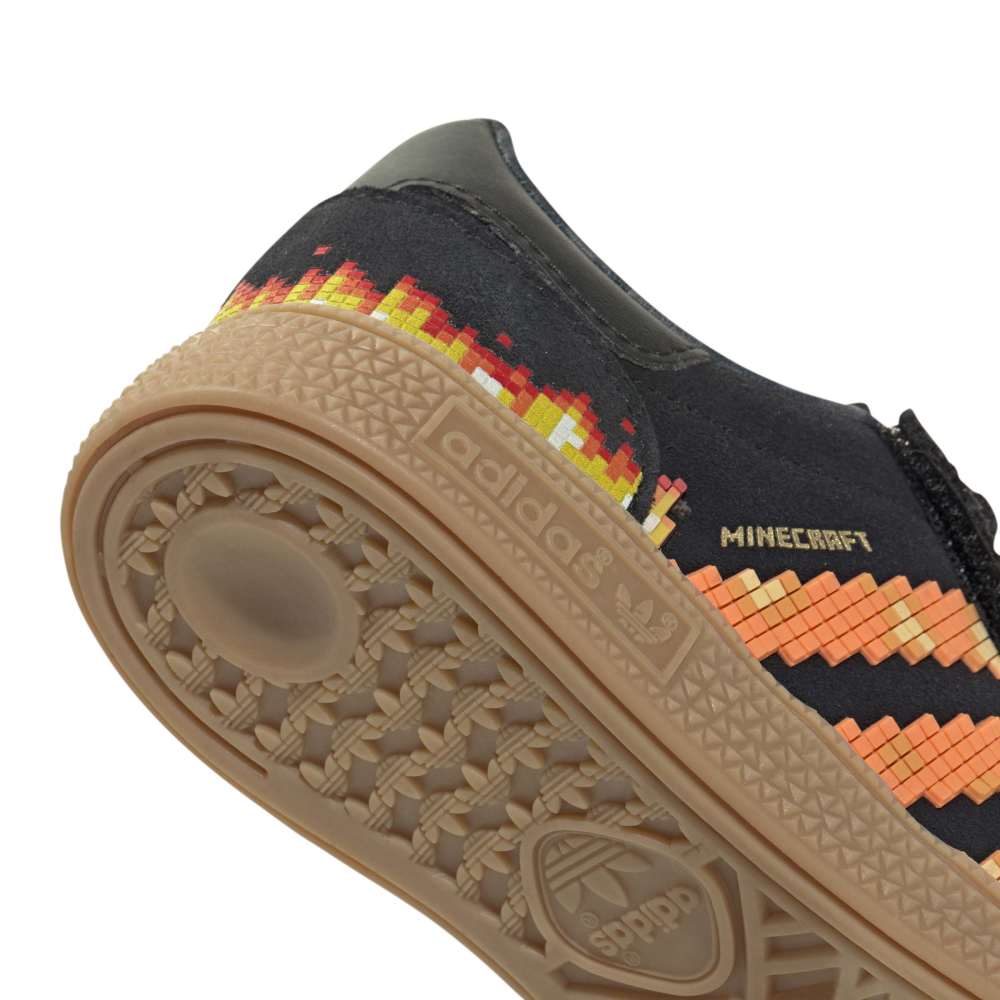 adidas X Minecraft Childrens Handball Spezial - Core Black / Pure Orange / Cloud White