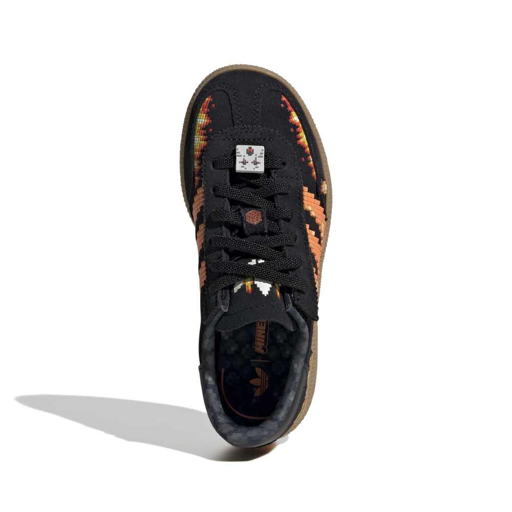 adidas X Minecraft Childrens Handball Spezial - Core Black / Pure Orange / Cloud White