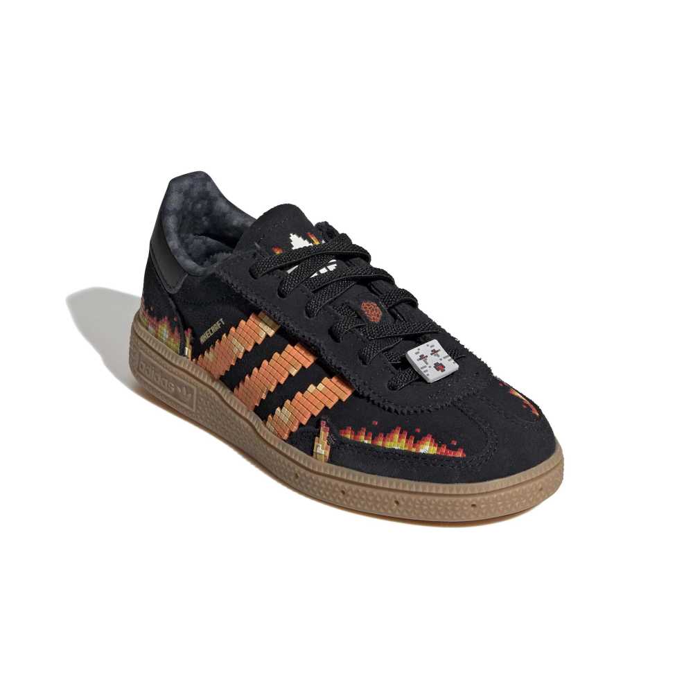 adidas X Minecraft Childrens Handball Spezial - Core Black / Pure Orange / Cloud White