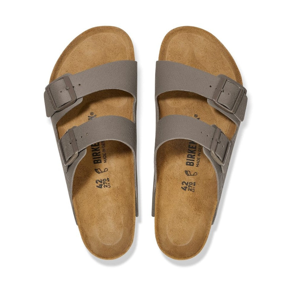 Birkenstock Arizona Birko-Flor Regular - Saffiano Concrete Gray