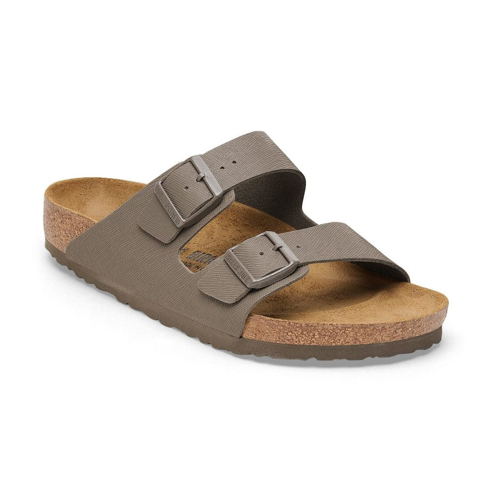 Birkenstock Arizona Birko-Flor Regular - Saffiano Concrete Gray