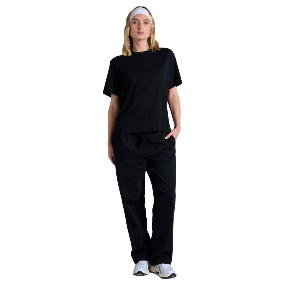 Champion Womens Tonal Wide Leg Track Pant - Black