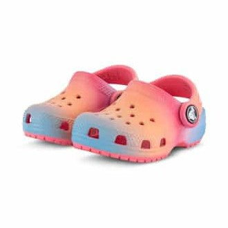 Crocs Infants Classic Colour Dip Clog - Hyper Pink / Multi