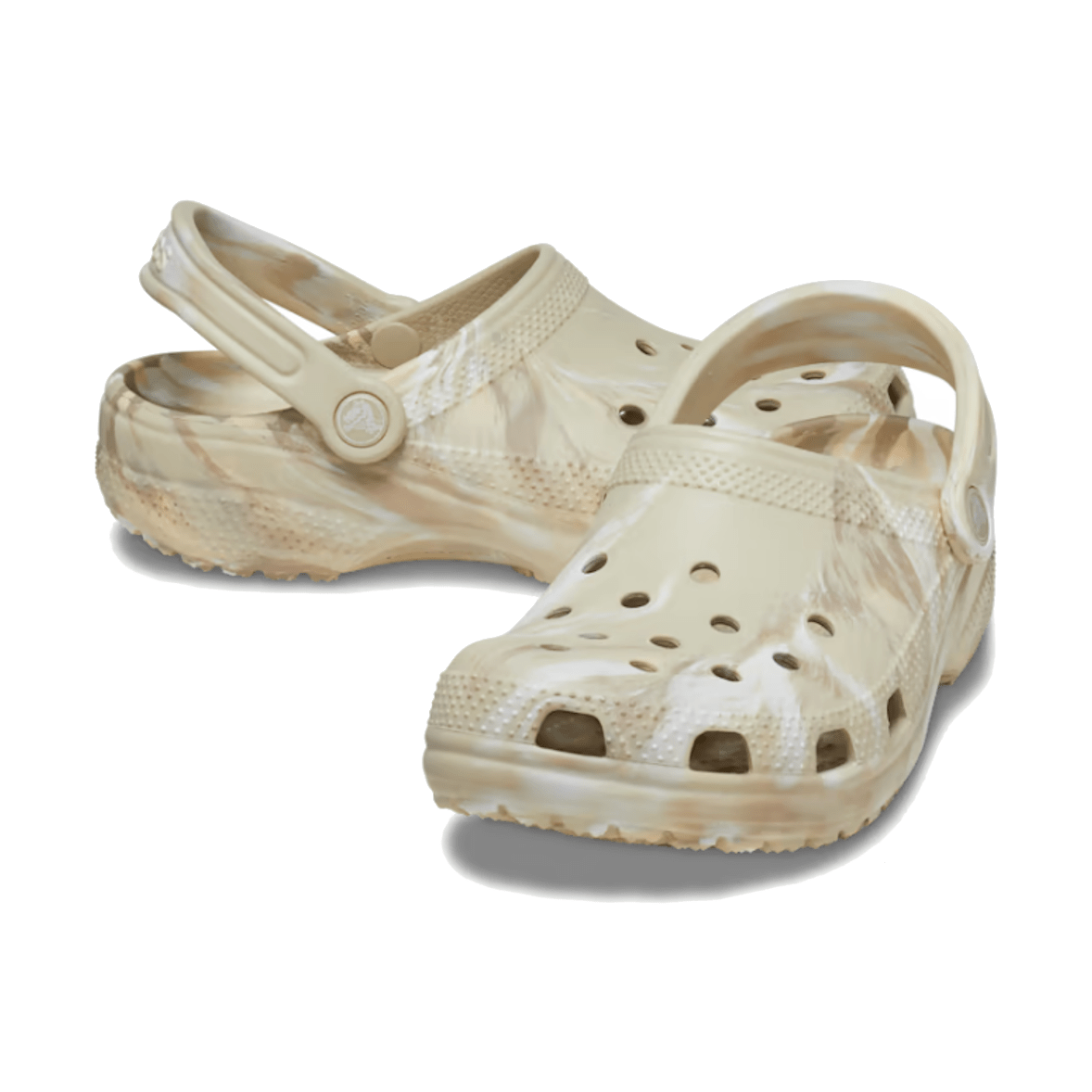 Crocs Classic Marbled Clog - Bone / Multi