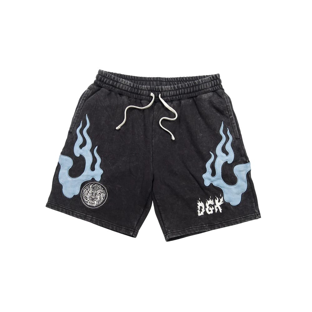 DGK Storm Fleece Shorts - Washed Black