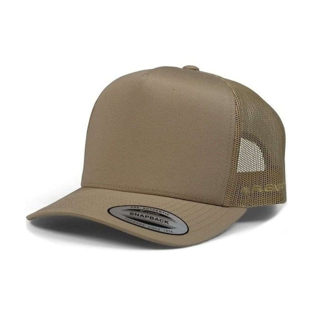 Flexfit A Frame Trucker Snapback - Khaki