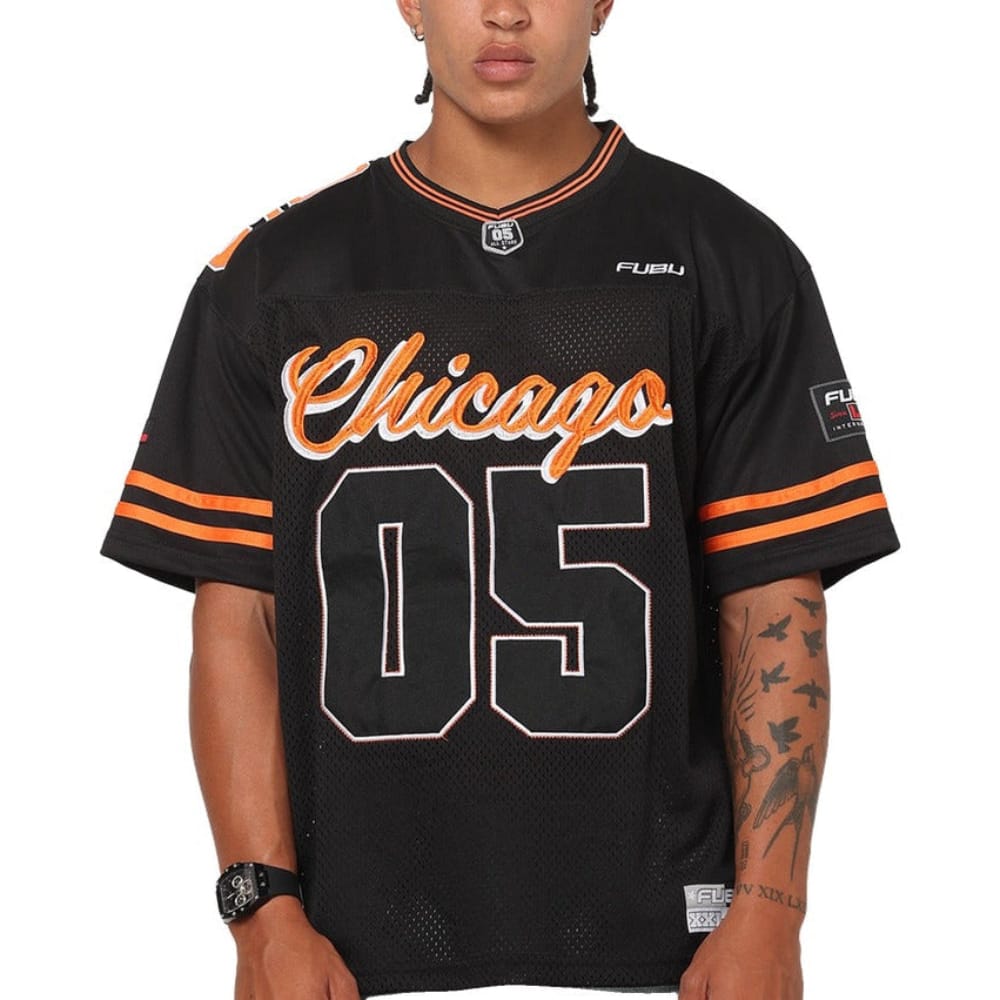 Fubu Chicago City Jersey - Black / Orange