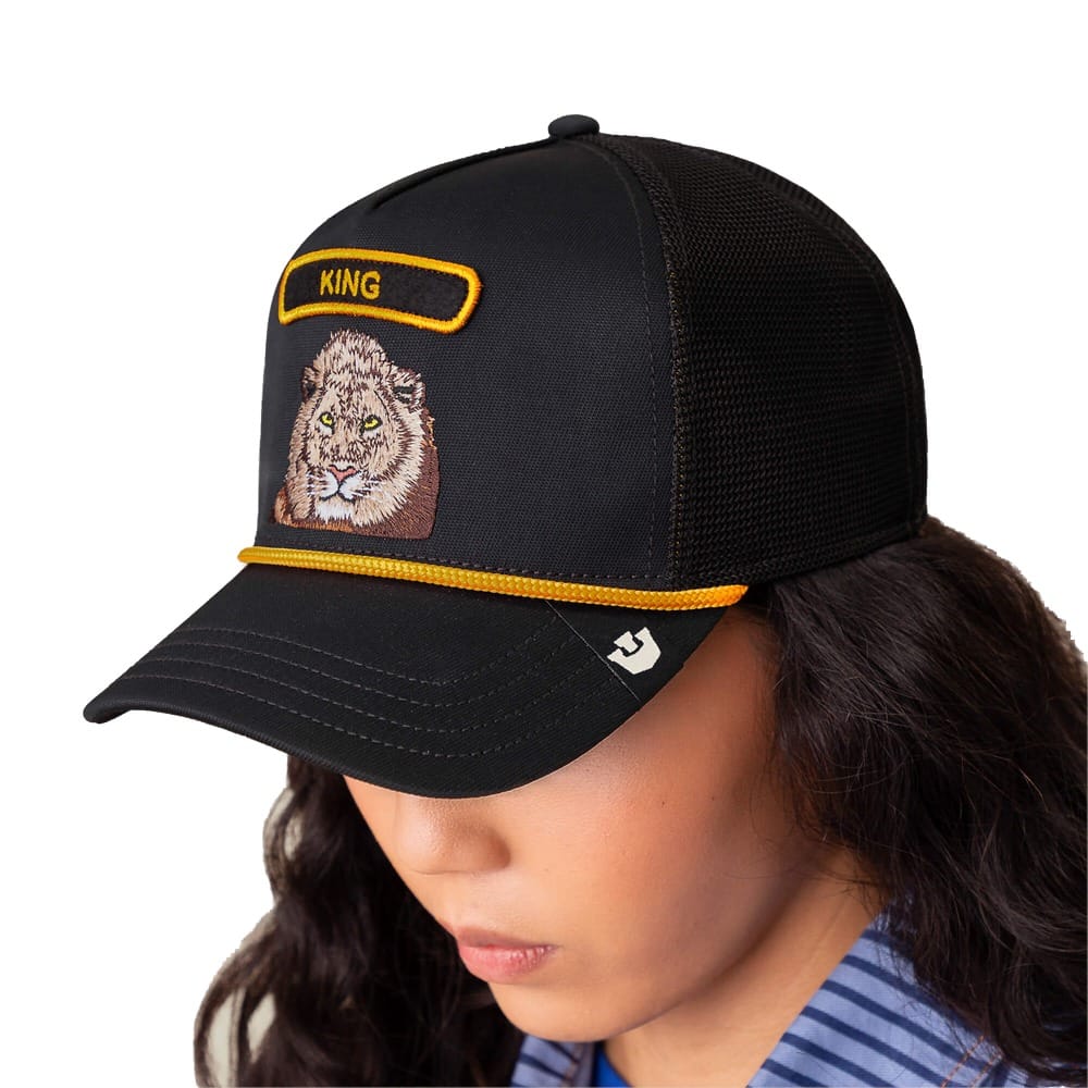 Goorin Bros GB2 King Lion Trucker Snapback - Black