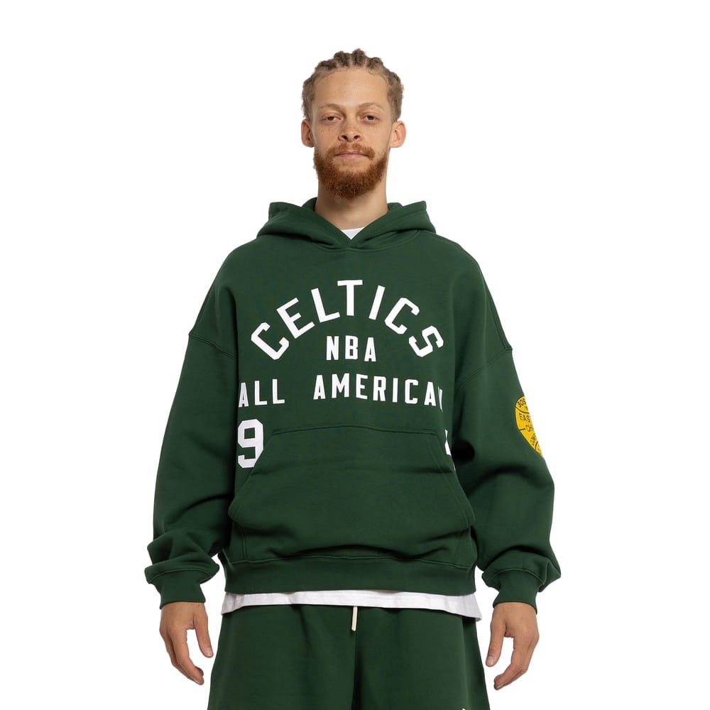 Mitchell & Ness All American Hoodie Boston Celtics - Faded Dark Green
