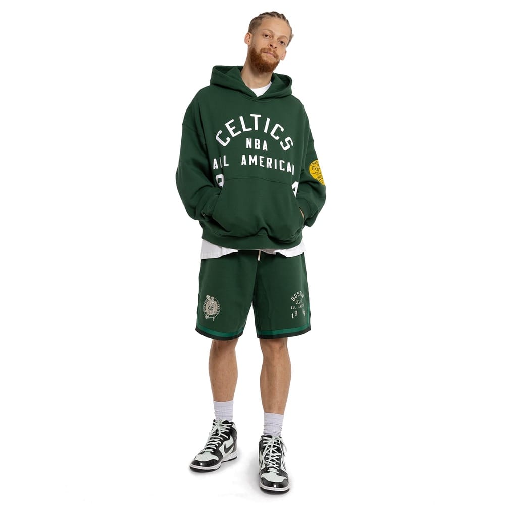 Mitchell & Ness All American Hoodie Boston Celtics - Faded Dark Green
