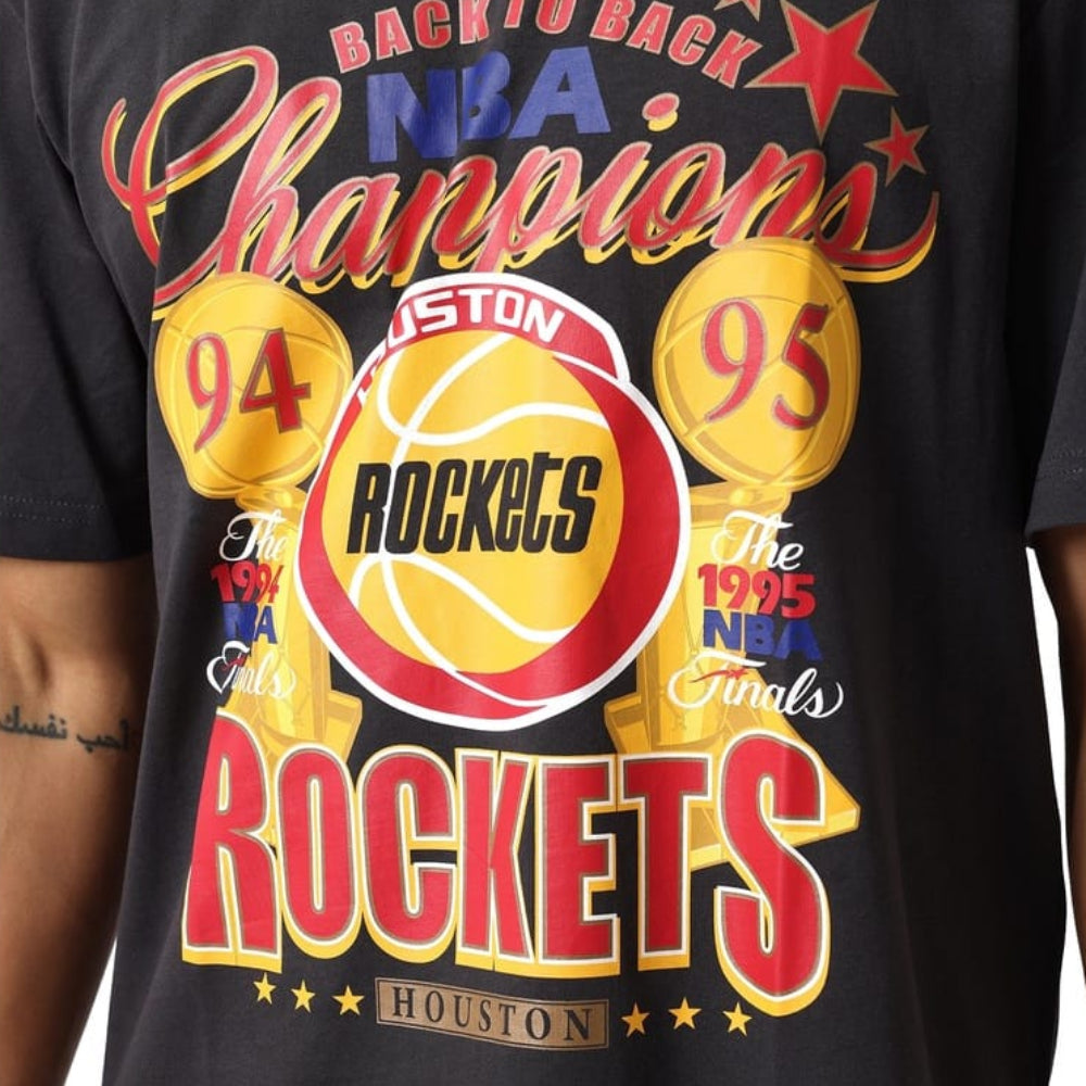 Mitchell & Ness Chasing Dreams Houston Rockets Tee - Washed Black