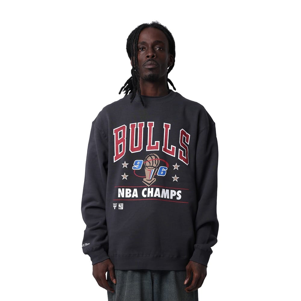 Mitchell & Ness Chicago Bulls 1996 NBA Champs Crew - Washed Black