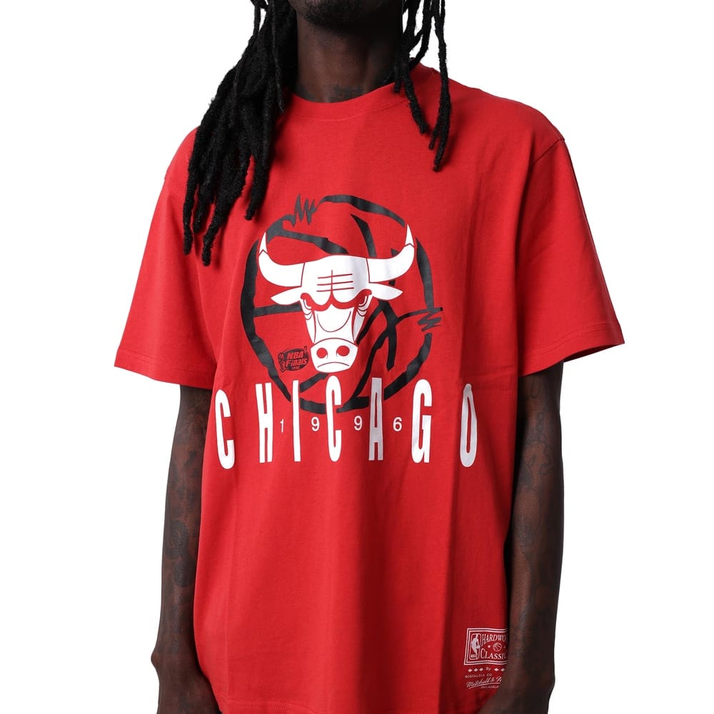 Mitchell & Ness Chicago Bulls Marker Tee - Red