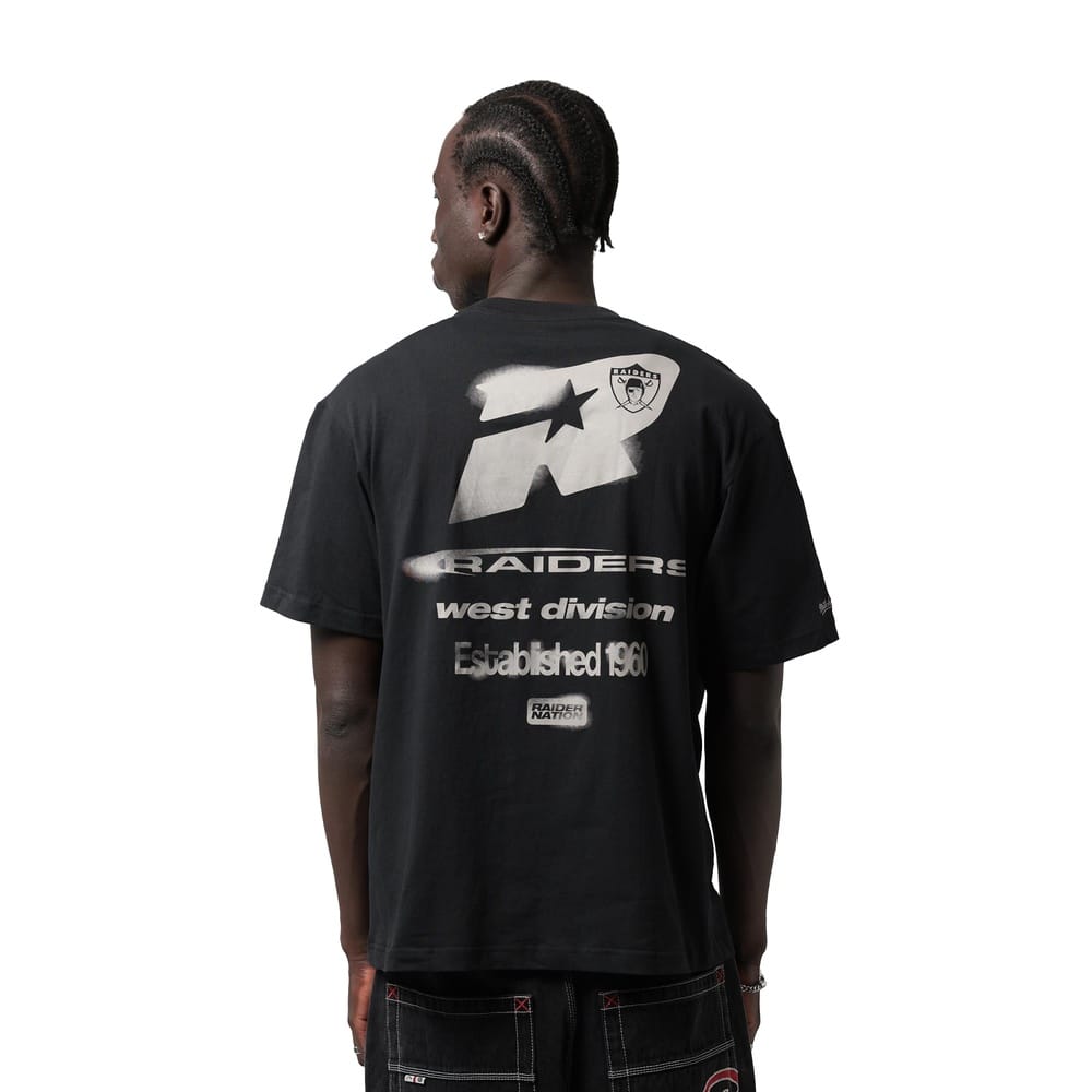 Mitchell & Ness Spray Tee Oakland Raiders - Black
