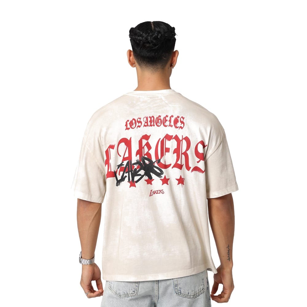 Mitchell & Ness Star Tee Los Angeles Lakers - Vintage White
