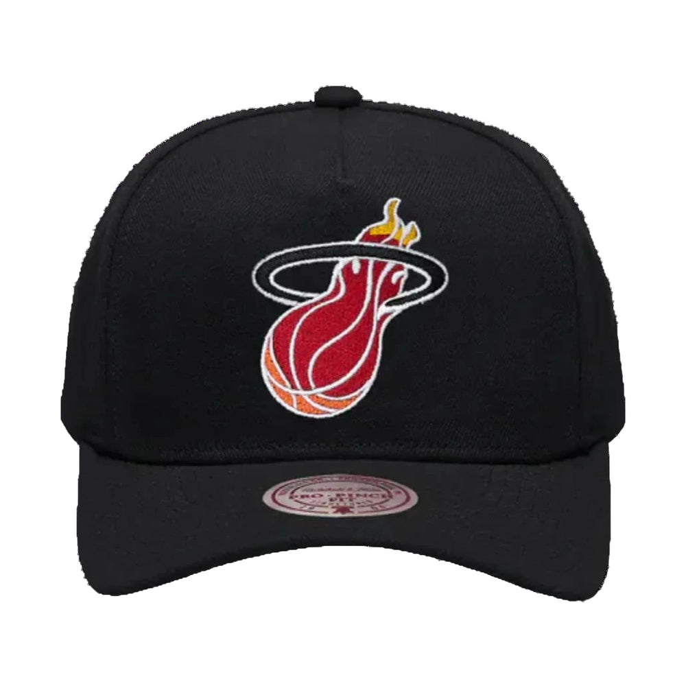 Mitchell & Ness Evergreen Team Pro Pinch Snapback Miami Heat - Black