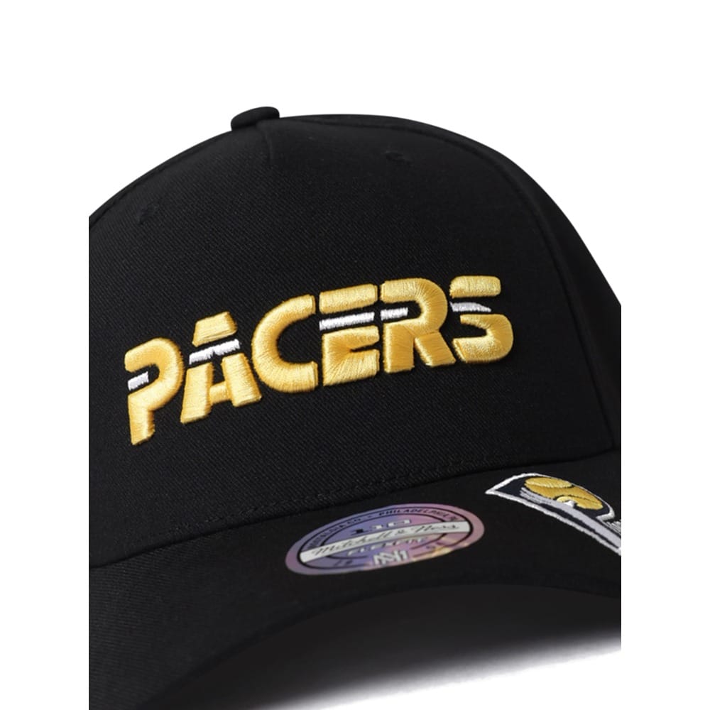 Mitchell & Ness X Flexfit 110 Double Up Snapback Indiana Pacers - Black