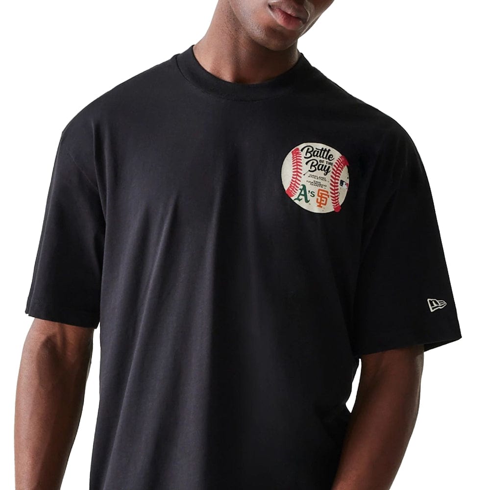 New Era Battle Of The Bay Oversize Tee - Black
