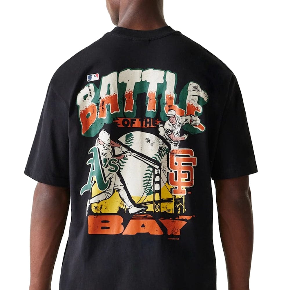 New Era Battle Of The Bay Oversize Tee - Black