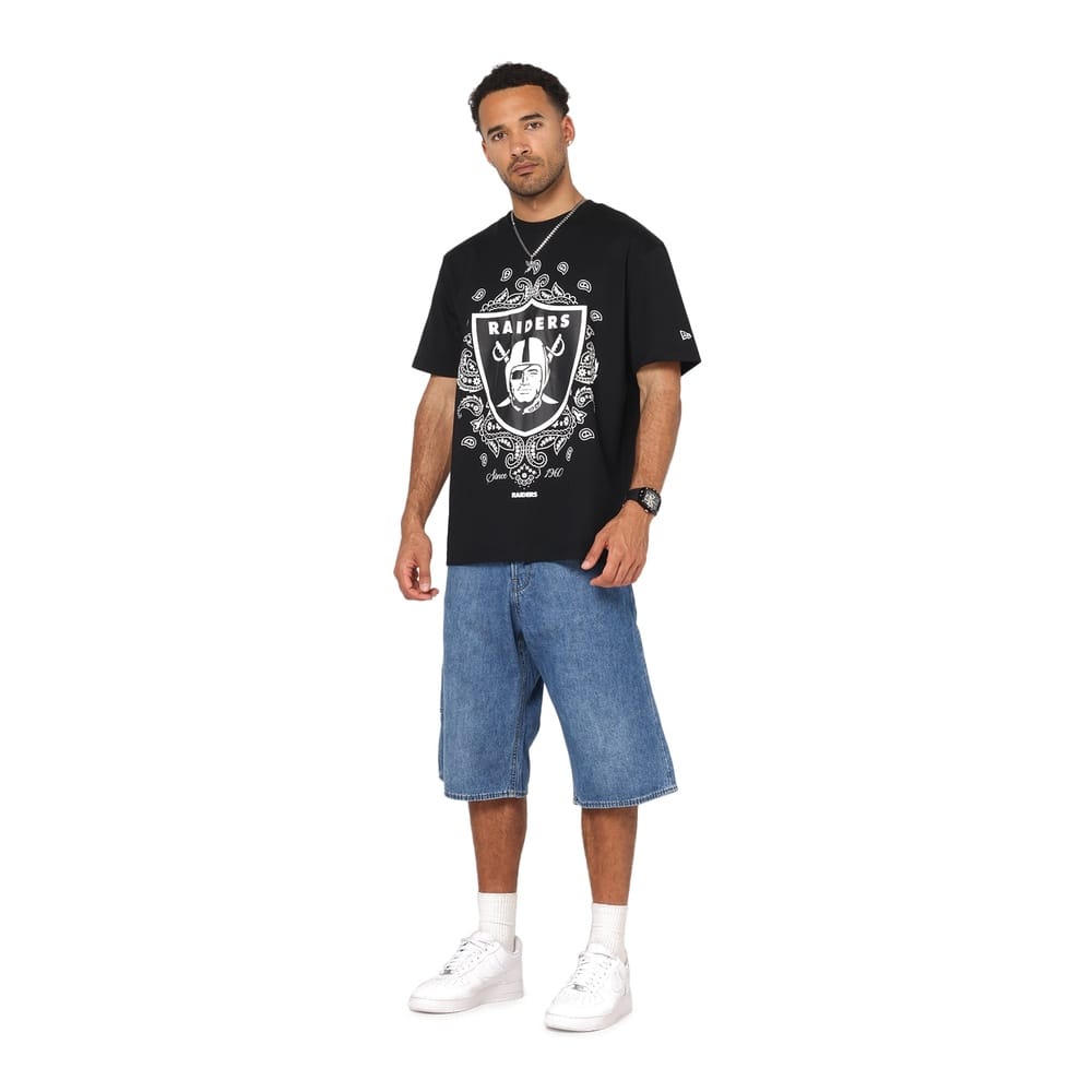 New Era Pop Trend Oversized Tee Las Vegas Raiders - Black