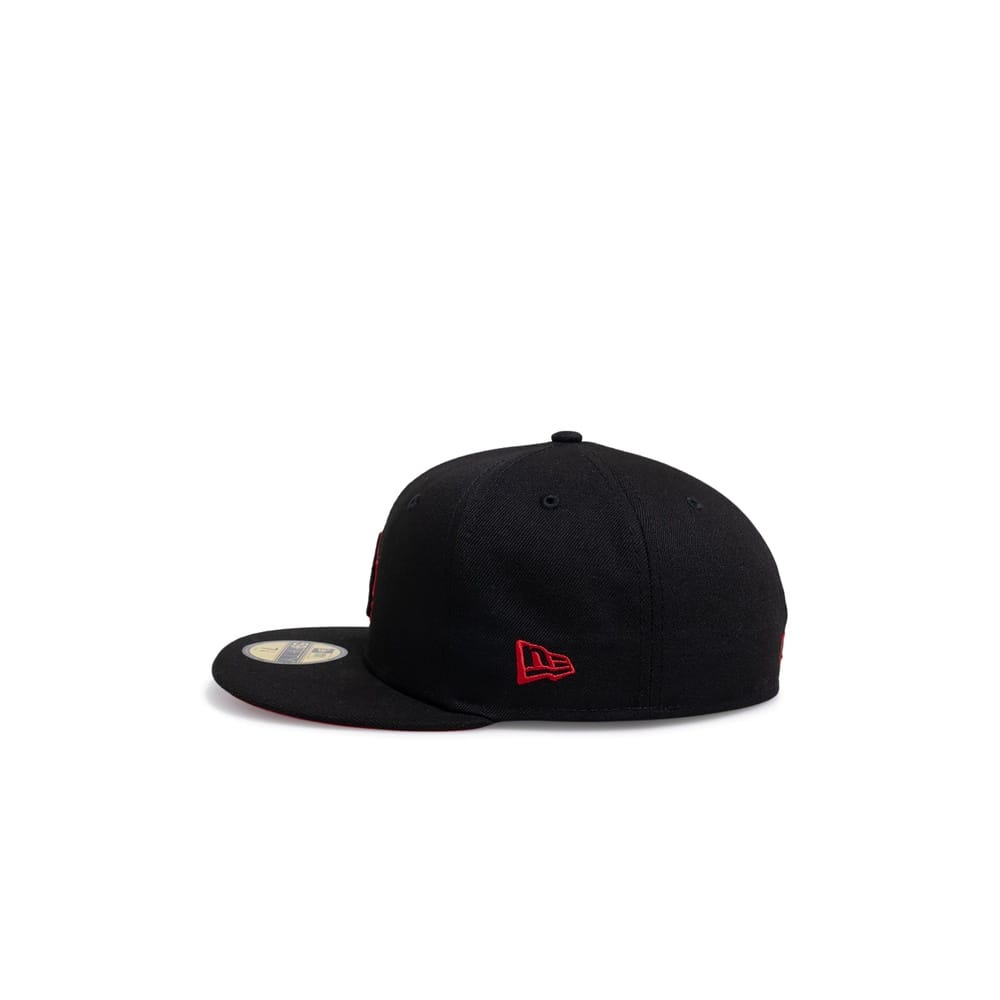New Era 59FIFTY Black Pop Fitted Cap Los Angeles Dodgers - Black / Red