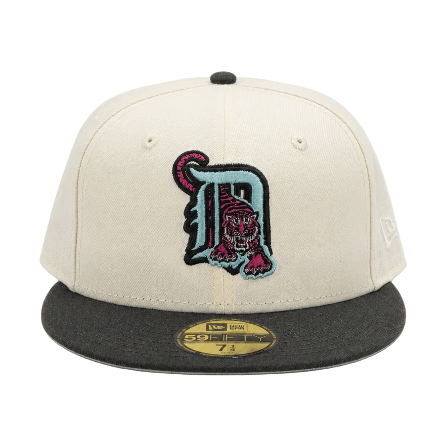 New Era 59FIFTY Chrome Fitted Cap Detroit Tigers - Chrome White / Black