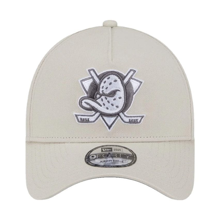 New Era 9FORTY A-Frame Concrete Snapback Anaheim Ducks - Stone
