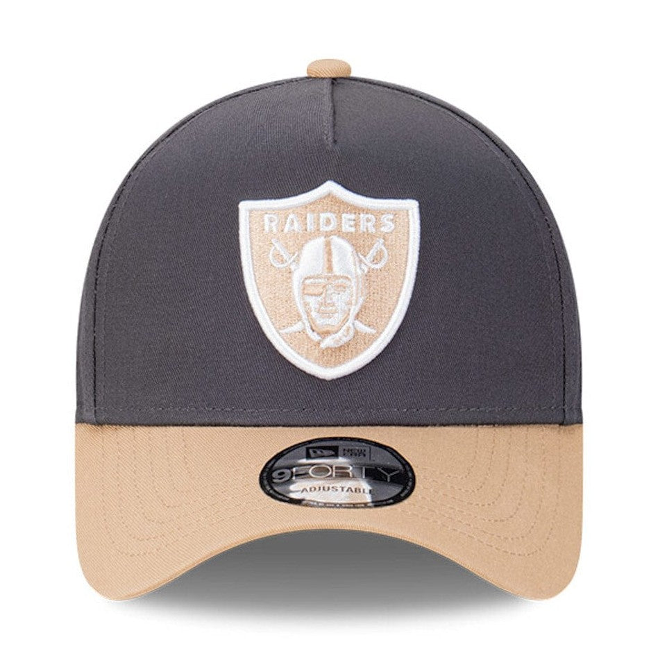 New Era 9FORTY A-Frame Snapback Las Vegas Raiders - Graphite / Camel