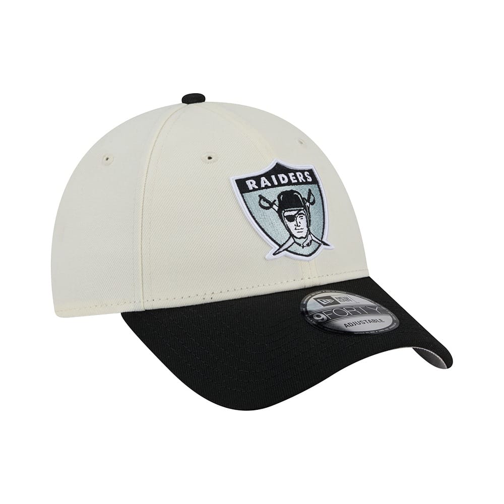 New Era 9FORTY Historic Oakland Raiders - Cream / Black