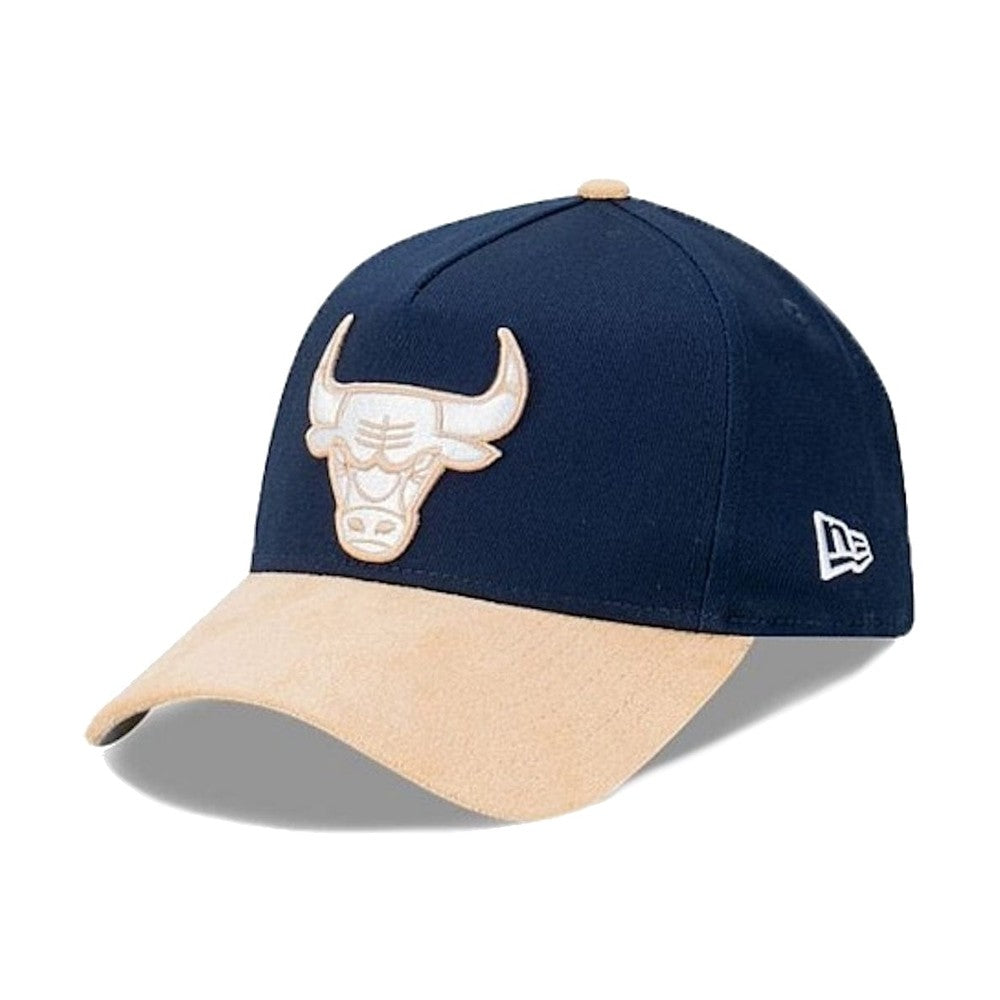 New Era 9FORTY Suede Brim A-Frame Snapback Chicago Bulls - Oceanside Blue / Oatmilk