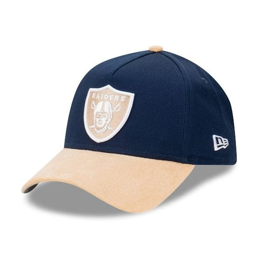 New Era 9FORTY Suede Brim A-Frame Snapback Las Vegas Raiders - Oceanside Blue / Oatmilk