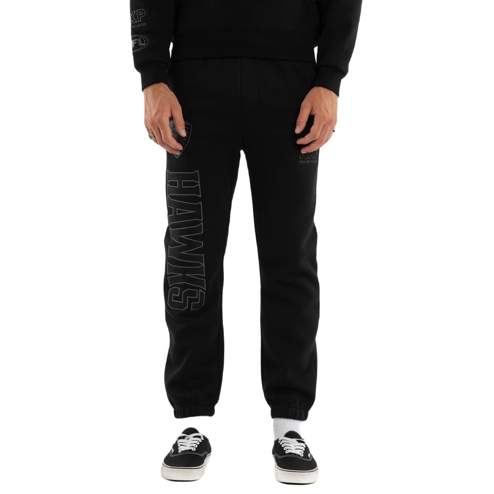 NXP X AFL Hawthorn Perform Trackpant - Jet Black