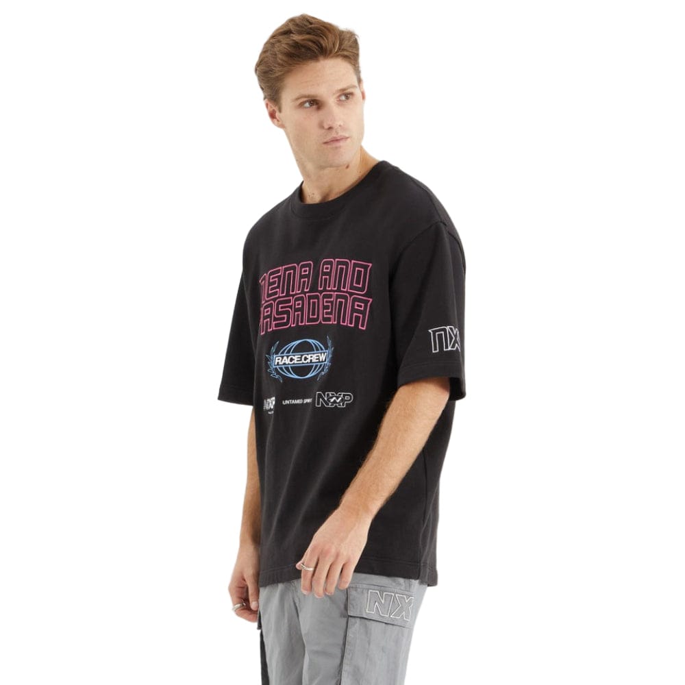 NXP Armband Loopback Oversized Tee - Jet Black