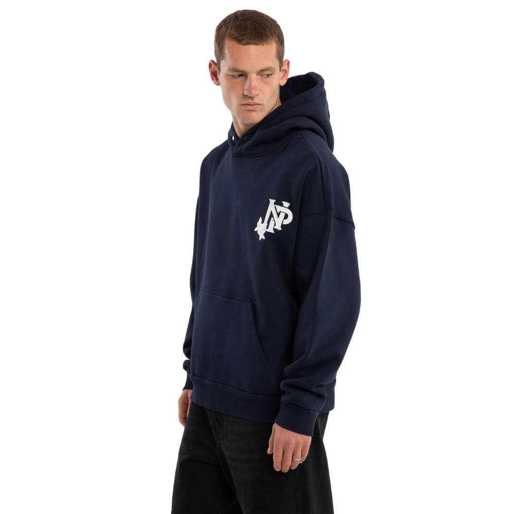 NXP Fray Motion Box Fit Hoodie - Black Iris
