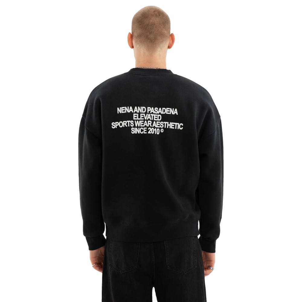 NXP Halo Box Fit Sweater - Sunbleached Anthracite